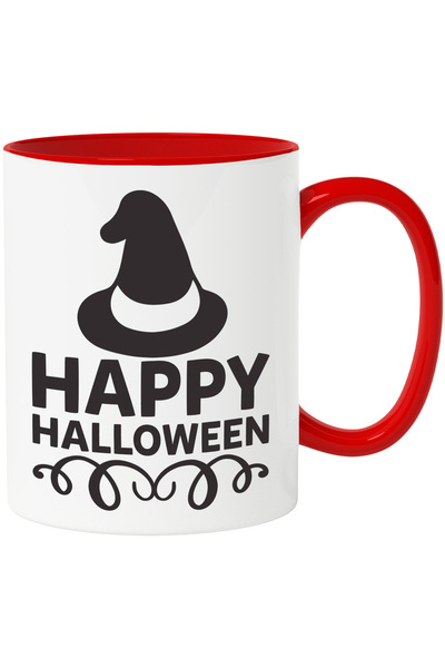 StoryGift Romania Cana cu o palarie de vrajitoare si textul "Happy Halloween"...