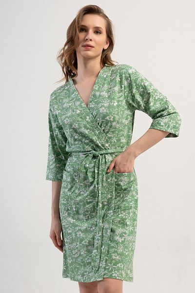 VİENETTA Γυναικείο Πράσινο Φόρεμα Capri Sleeve C2T2N0O114