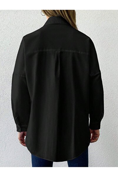 Basko fashion ČERNÁ HOMOGENNÍ HALKA S LÍMEČKEM