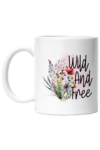 StoryGift Romania Cana cu mesajul "Wild and free", ilustratie, motivational, ...