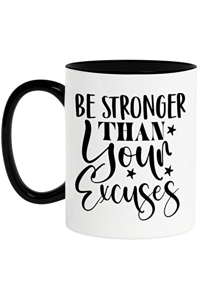 StoryGift Romania Cana cu mesaj motivational "Be stronger than your excuses" ...