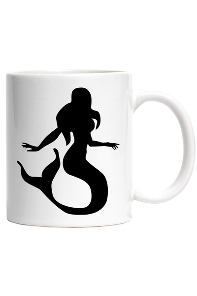 StoryGift Romania Cana cu o sirena - creatura fantastica povesti cu Maner Alb...