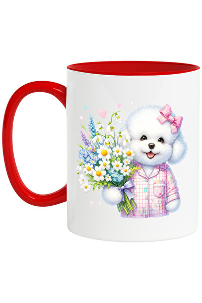 StoryGift Romania Cana cu un catelus alb | ilustratie | blanos | tine un buch...