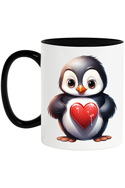 StoryGift Romania Cana cu un pinguin surprins | ilustratie | apreciere | inim...