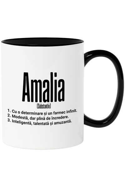 StoryGift Romania Cana Cu Numele Amalia, si Mesaj Motivational, Determinare, ...