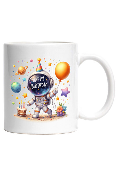 StoryGift Romania Cana cu un astronaut pe luna | ilustratie | planete | stele...