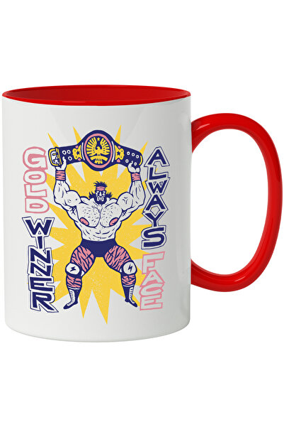 StoryGift Romania Cana Cu Mesaj In Engleza Gold Winner Always Face, Luptator,...