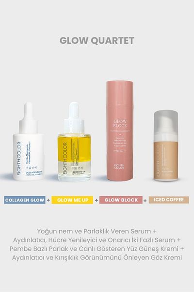 EIGHTH COLOR Glow Quartet: Collagen Glow Glow Me up Glow Block Iced Cofee 15ml