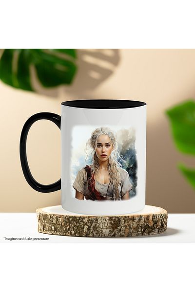 StoryGift Romania Cana Cu Daenerys Targaryen, Game Of Thrones, Serial Tv, Fantasy Multicolor 330 M, Cu ,stg