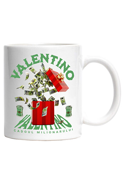 StoryGift Romania _Valentino_ Mug - Millionaire's Gift, 330ml, Ceramic with W...