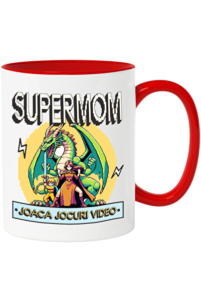 StoryGift Romania Cana cu Dragon Jocuri Video Cu Luptatoare razboinica SuperM...