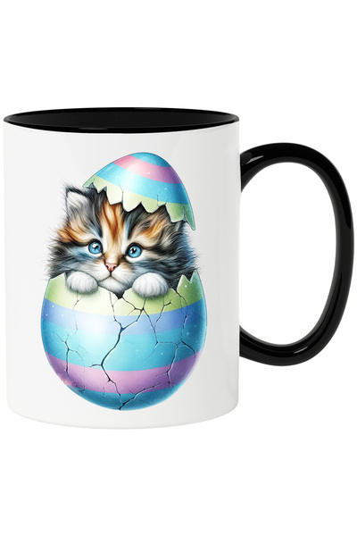 StoryGift Romania Cana cu o pisicuta timida care iese dintr-un ou spart | ilu...