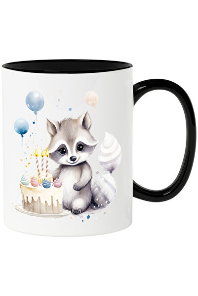 StoryGift Romania Cana cu un pui de raton vesel | ilustratie | aniversare | t...