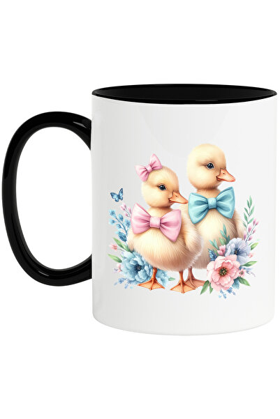 StoryGift Romania Cana cu 2 boboci de rata cu fundite | ilustratie | bucurosi...