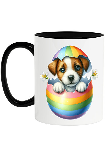 StoryGift Romania Cana cu un catelus care iese dintr-un ou spart | ilustratie...