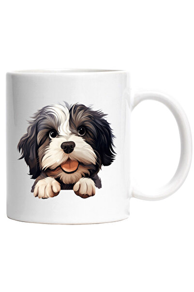 StoryGift Romania Cana cu un catel vesel | ilustratie | blanos | talie mica |...