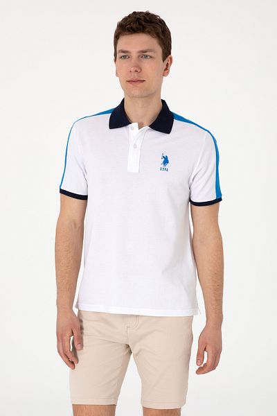 U.S. Polo Assn. Ανδρικό μπλουζάκι Polo Neck με κανονική εφαρμογή 50299786-vr013