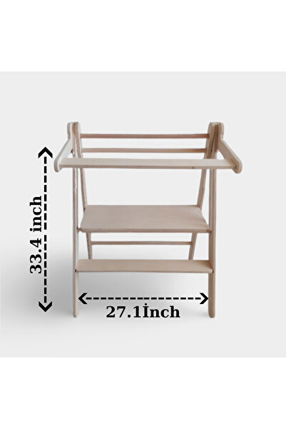 TANEM KIDS Montessori İkiz Öğrenme Kulesi | Çift Kullanım, Katlanabilir Model