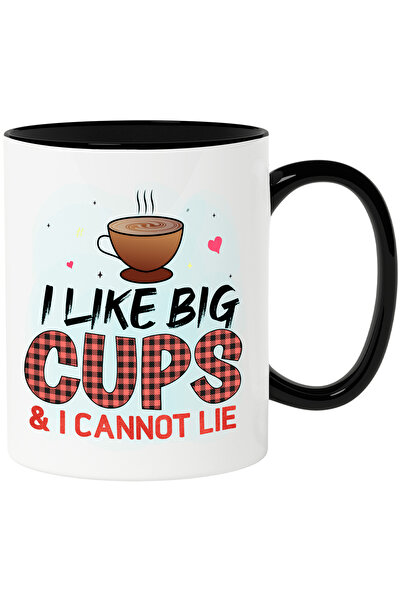StoryGift Romania Cana cu mesajul "I like big cups & I cannot lie", ilustrati...