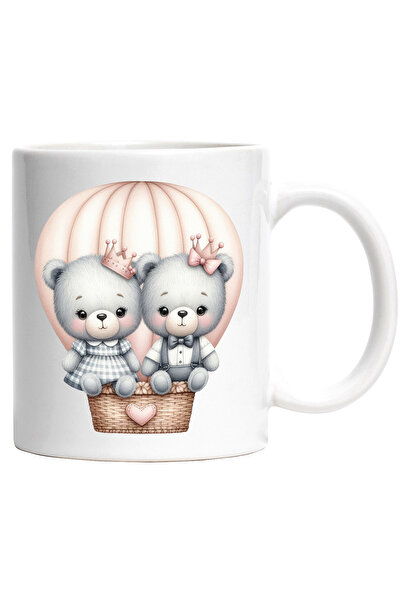 StoryGift Romania Cana cu o ursoaica si un urs care se plimba cu un balon cu ...