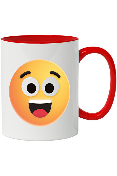 StoryGift Romania Cana Cu Emoticon, Emoji, Zambet Larg, Dinti, Multicolor 330...