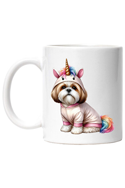 StoryGift Romania Cana cu un catel blanos in costum de unicorn | ilustratie |...