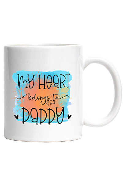 StoryGift Romania Cana cu mesajul "My heart belongs to daddy", inima ii apart...