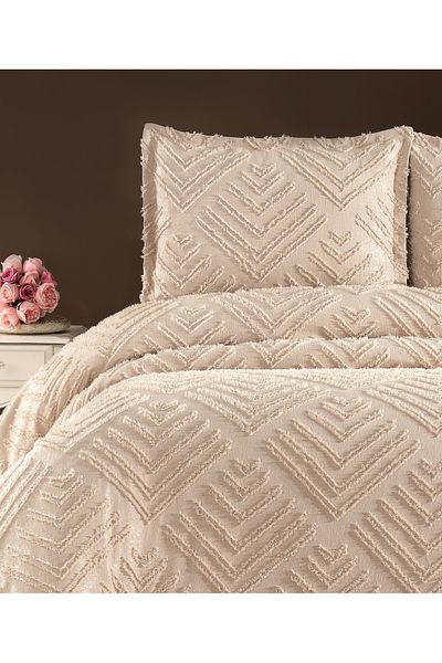 ELVİRAHOME Double 3 Pcs Nordic Bedspread Set-Bed Cover Set-Pike Set Daily Dowry