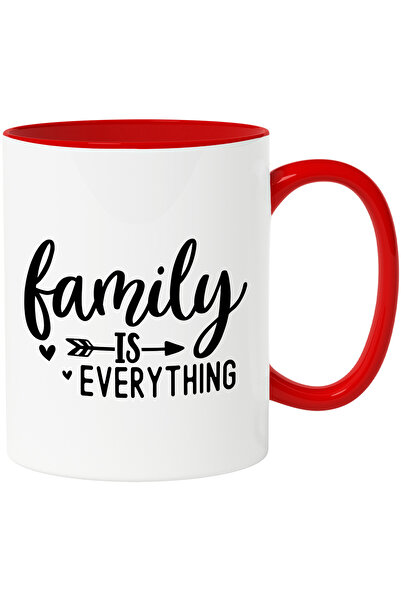 StoryGift Romania Cana cu inimioare si textul "Family is everything" - famili...