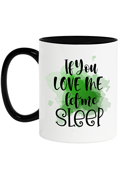 StoryGift Romania Cana cu mesajul "If you love me, let me sleep", ilustratie,...