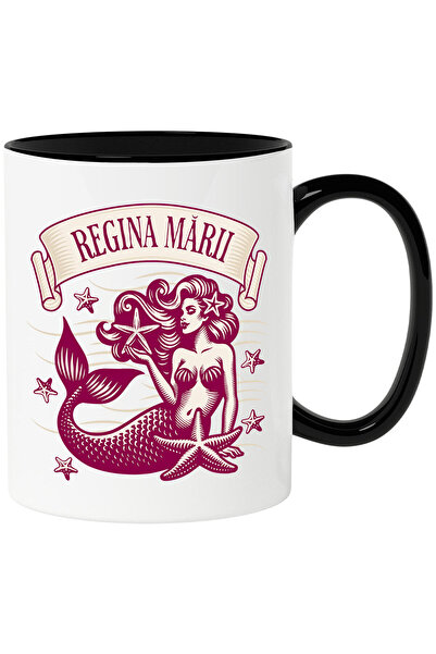 StoryGift Romania Cana cu Sirena Cu Stele De Mare, Lume Acvatica text regina ...