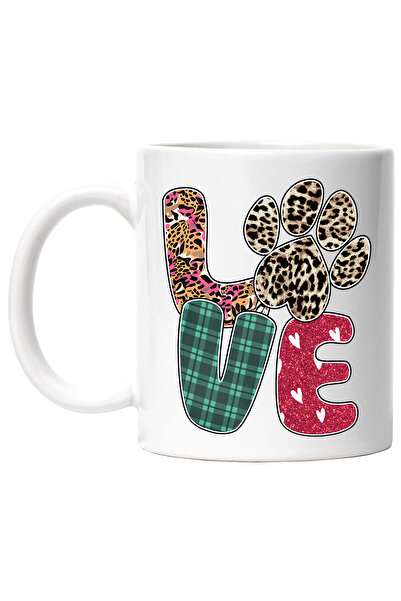 StoryGift Romania Cana cu mesajul "Love", caine, animal de companie, ilustrat...