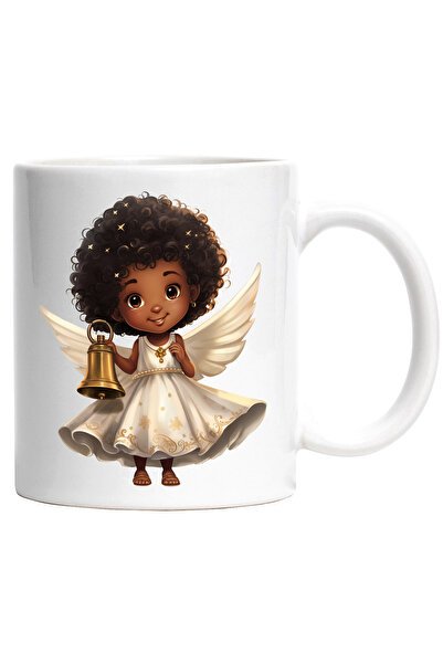 StoryGift Romania Cana cu o fetita de culoare cu aripi de ingeras | ilustrati...
