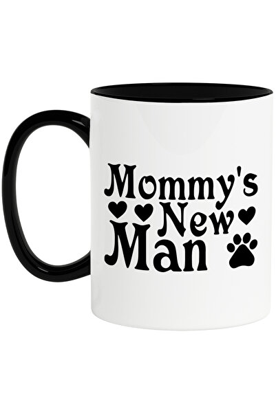 StoryGift Romania Cana cu inimioare si textul "Mommy's new man" - noul "barba...