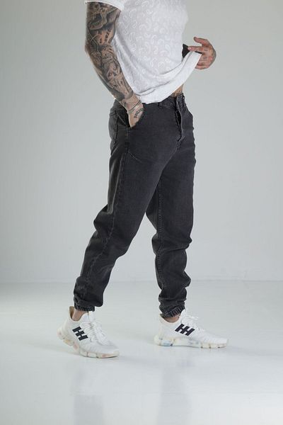 COCOPELLI Παντελόνι Jogger από τζιν Anthracite