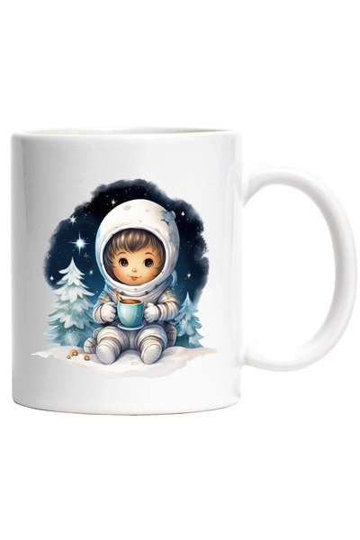 StoryGift Romania Cana cu o fetita in costum de astronaut | ilustratie | braz...