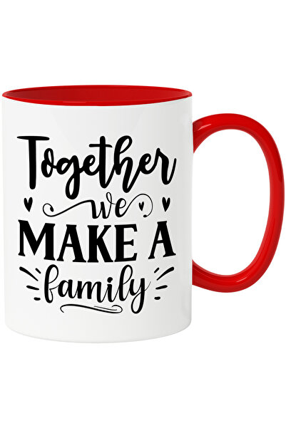 StoryGift Romania Cana cu inimioare si mesajul "Impreuna noi "facem" o famili...