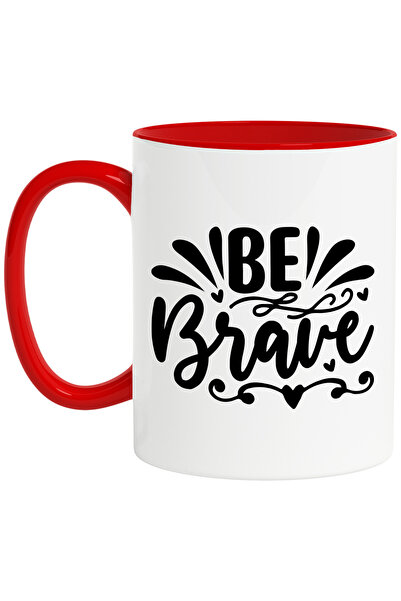 StoryGift Romania Cana cu inimioare si textul "Be brave" - fii curajos fara f...