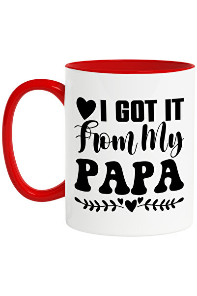 StoryGift Romania Cana cu mesaj recunoscator in engleza "I got it from my pap...