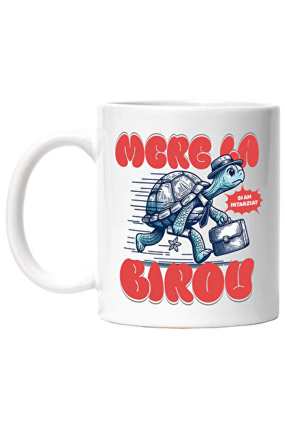 StoryGift Romania Cana cu Broasca Testoasa Cu Palarie Si Cravata Alergand Ser...