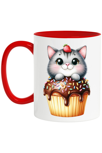 StoryGift Romania Cana cu o pisicuta care sta intr-o briosa | ilustratie | ci...