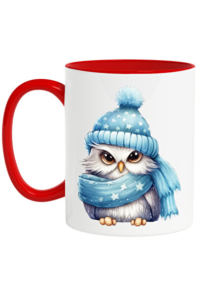 StoryGift Romania Cana cu o bufnita cam furioasa | ilustratie | caciula | ful...