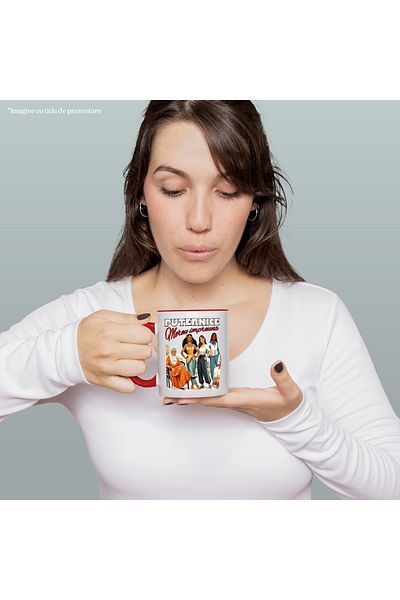 StoryGift Romania Portrait Mug Women Always Strong Together Inspirational, 330ml, Ceramic with Ma, Cu, STG.