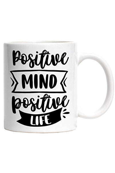 StoryGift Romania Cana cu textul "Positive mind, positive life" - minte pozit...