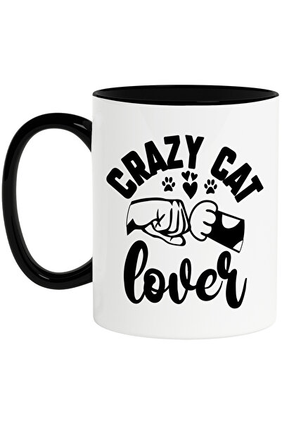 StoryGift Romania Cana cu un stapan care isi saluta pisica si mesajul "Crazy ...