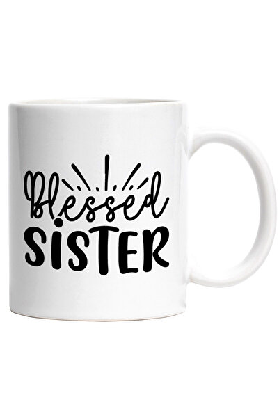 StoryGift Romania Cana cu textul in limba engleza "Blessed sister" - sora bin...