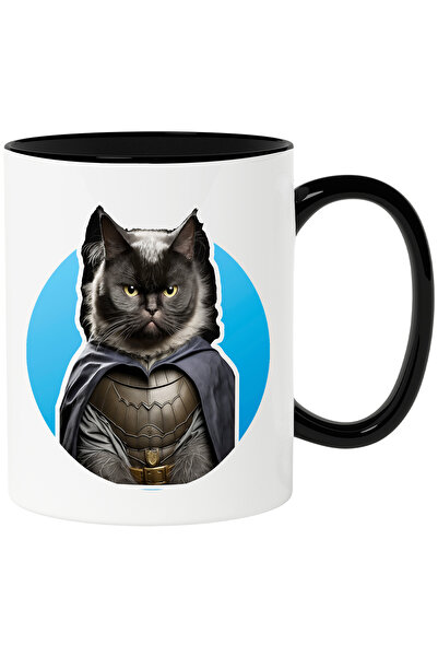 StoryGift Romania Cana cu Portret Pisica Star Wars, Pisica in Custom Negru cu...