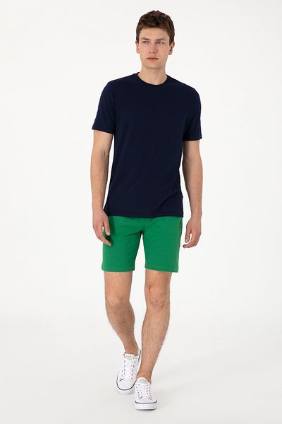 U.S. Polo Assn. Ανδρικό Πράσινο Πλεκτό Σορτς 50298062-VR054