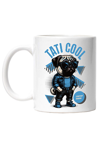 StoryGift Romania Cana tati cool caine pug gangster parinte familie, 330ml, C...