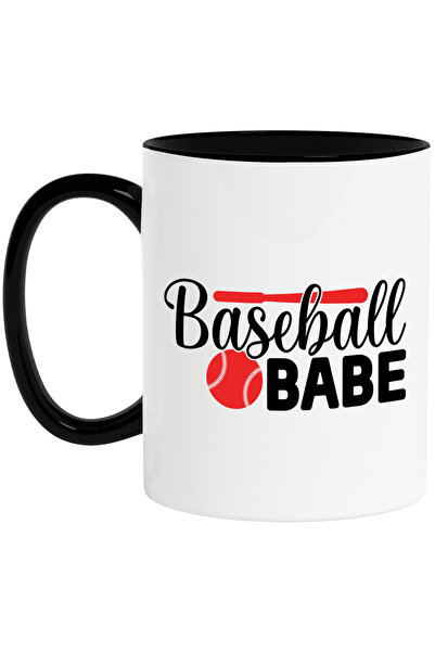 StoryGift Romania Cana cu minge si bata de baseball pentru o iubita care urmareste acest sport cu , Cu Maner Negru